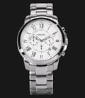SWISS NAVY Chronograph 8333MSSWH Men White Dial Stainless Steel Strap-0