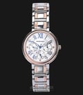 SWISS NAVY 8346LTGRGWH Ladies Silver Dial Dual Tone Stainless Steel Strap-0