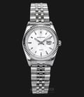 SWISS NAVY 8348LSSWH Ladies White Dial Stainless Steel Strap-0