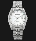 SWISS NAVY 8348MSSWH Men White Dial Stainless Steel Strap-0