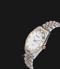 SWISS NAVY 8348MTGGPWH Men White Mother of Pearl Dial Dual Tone Stainless Steel Strap-1