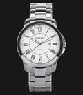 SWISS NAVY 8349MSSWH Men White Dial Stainless Steel Strap-0