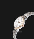 SWISS NAVY Classic 8942LTGRGWH Ladies White Pattern Dial Dual Tone Stainless Steel-1
