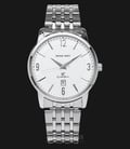 SWISS NAVY Classic 8942MSSWH Men White Pattern Dial Stainless Steel-0