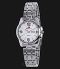 SWISS NAVY 8961LSSWH Women White Patterned Dial Stainless Steel-0