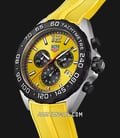 TAG Heuer Formula 1 CAZ101AM.FT8054 Chronograph Yellow Dial Yellow Rubber Strap-1