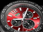 TAG Heuer Formula 1 CAZ101AN.FT8055 Chronograph Black Red Dial Red Rubber Strap-4