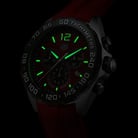 TAG Heuer Formula 1 CAZ101AN.FT8055 Chronograph Black Red Dial Red Rubber Strap-7