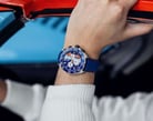 TAG Heuer Formula 1 CAZ101N.FC8243 Chronograph Multicolor Dial Blue Leather Strap-4