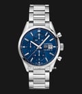 TAG Heuer Carrera CBK2112.BA0715 Automatic Chronograph Blue Dial Fine Brushed Steel Strap-0