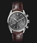 TAG Heuer Carrera CBN2012.FC6483 Chronograph Grey Dial Brown Leather Strap-0
