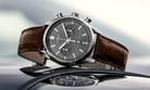 TAG Heuer Carrera CBN2012.FC6483 Chronograph Grey Dial Brown Leather Strap-5