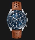 TAG Heuer Carrera CBN2A1A.FC6537 Automatic Chronograph Blue Dial Brown Leather Strap-0