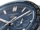 TAG Heuer Carrera CBN2A1A.FC6537 Automatic Chronograph Blue Dial Brown Leather Strap-5