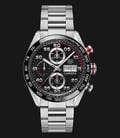TAG Heuer Carrera CBN2A1AA.BA0643 Chronograph Black Dial Fine-Brushed Steel Strap-0