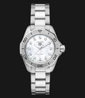 TAG Heuer Aquaracer WBP1416.BA0622 Professional 200 White MOP Dial Fine Brushed Steel Strap-0