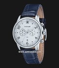 Thomas Earnshaw Longitude ES-8058-01 Chronograph Men White Dial Blue Leather Strap-0