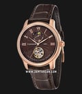 Thomas Earnshaw ES-8066-04 Longitude Moonphase Open Heart Dial Brown Leather Strap-0