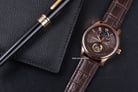Thomas Earnshaw ES-8066-04 Longitude Moonphase Open Heart Dial Brown Leather Strap-3