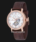 Thomas Earnshaw ES-8082-03 Beaufort Open Heart Dial Brown Leather Strap-0
