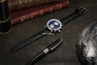 Thomas Earnshaw ES-8090-01 Investigator Chronograph Blue Dial Black Leather Strap-1
