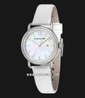 Thomas Earnshaw Investigator ES-8092-02 Mother Of Pearl Dial White Leather Strap-0