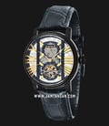 Thomas Earnshaw Westminster ES-8095-04 Automatic Open Heart Dial Black Leather Strap-0