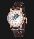 Thomas Earnshaw ES-8097-03 Westminster Mechanical Open Heart Dial Brown Leather Strap-0