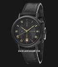 Thomas Earnshaw ES-8100-06 Beaufort Multi-Function Chronograph Black Dial Black Leather Strap-0