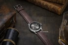 Thomas Earnshaw ES-8809-02 Bauer Fumee Open Heart Dial Brown Leather Strap-2