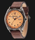 Timberland TBL.13330XSU/17A Orange Dial Brown Leather Strap-0
