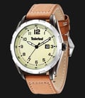 Timberland TBL.13330XSUS/07 Beige Dial Brown Leather Strap-0