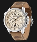 Timberland TBL.13910JS/07 Beige Dial Brown Leather Strap-0