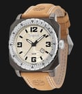 Timberland TBL.14321JSUS/07 Beige Dial Brown Leather Strap-0