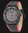 Timberland TBL.14364JSB/61 Grey Dial Black Red Leather Strap-0