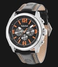 Timberland TBL.14366JS/02 Black Dial Brown Leather Strap-0