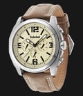 Timberland TBL.14366JS/07 Beige Dial Brown Leather Strap-0