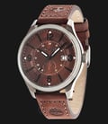 Timberland TBL.14645JSU/12 Brown Dial Brown Leather Strap-0