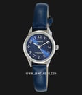 Timex C2A871 Carriage Ladies Blue Dial Blue Resin Strap-0