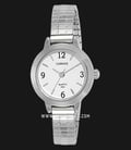 Timex C7A241 Carriage Ladies Silver Dial Stainless Steel Strap-0