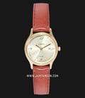 Timex CC3C78000 Carriage Ladies Champagne Dial Brown Leather Strap-0