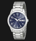 Timex South Street T2M933 Indiglo Blue Dial Stainless Steel Strap-0
