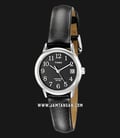 Timex Easy Reader T2N525 Indiglo Black Dial Black Leather Strap-0
