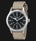 Timex T49962 Expedition Mens Black Dial Beige Nylon Strap-0