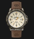 Timex Expedition T49990 Rugged Metal Brown Leather Strap-0