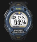 Timex Ironman T5K413 Triathlon Velcro Indiglo Digital Dial Black Nylon Strap-0