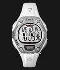 Timex Ironman Triathlon T5K515 Mid-Size Indiglo Digital Dial White Resin Strap-0