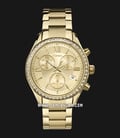 Timex Miami TW2P66900 Chronograph Ladies Gold Dial Gold Stainless Steel Strap-0