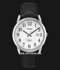 Timex Easy Reader TW2P75600 Indiglo White Dial Black Leather Strap-0