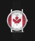 Timex TW2P88000 Canada Flag Dial Black Leather Strap-0
